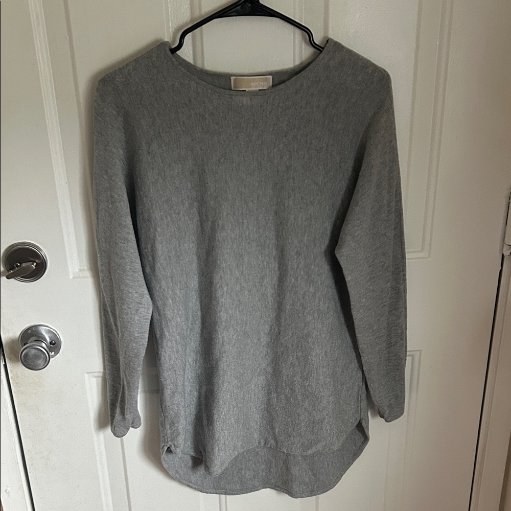 Michael Kors Heather Gray Knit Top